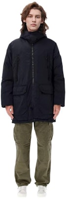STONE ISLAND FW23 黑色斜紋長版連帽外套 長袖外套 791571321-V0029 Buy STONE ISLAND FW23 黑色斜紋長版連帽外套 長袖外套 791571321-V0029