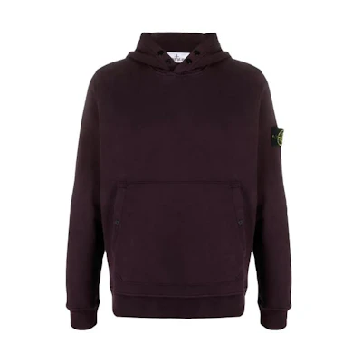 Stone Island FW23 Classic Solid Pullover Hoodie Burgundy 791561720V0011