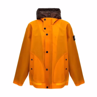 STONE ISLAND FW23 Color-Changing Zip Hoodie Jacket Yellow for Men. 791543899-V0013