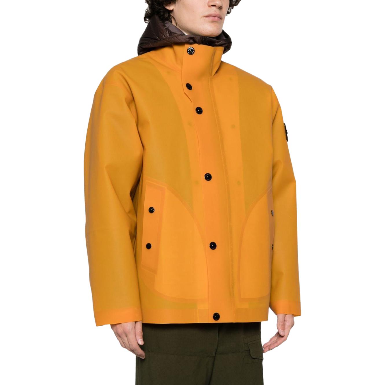 STONE ISLAND FW23 Color-Changing Zip Hoodie Jacket Yellow for Men. 791543899-V0013 圖 6