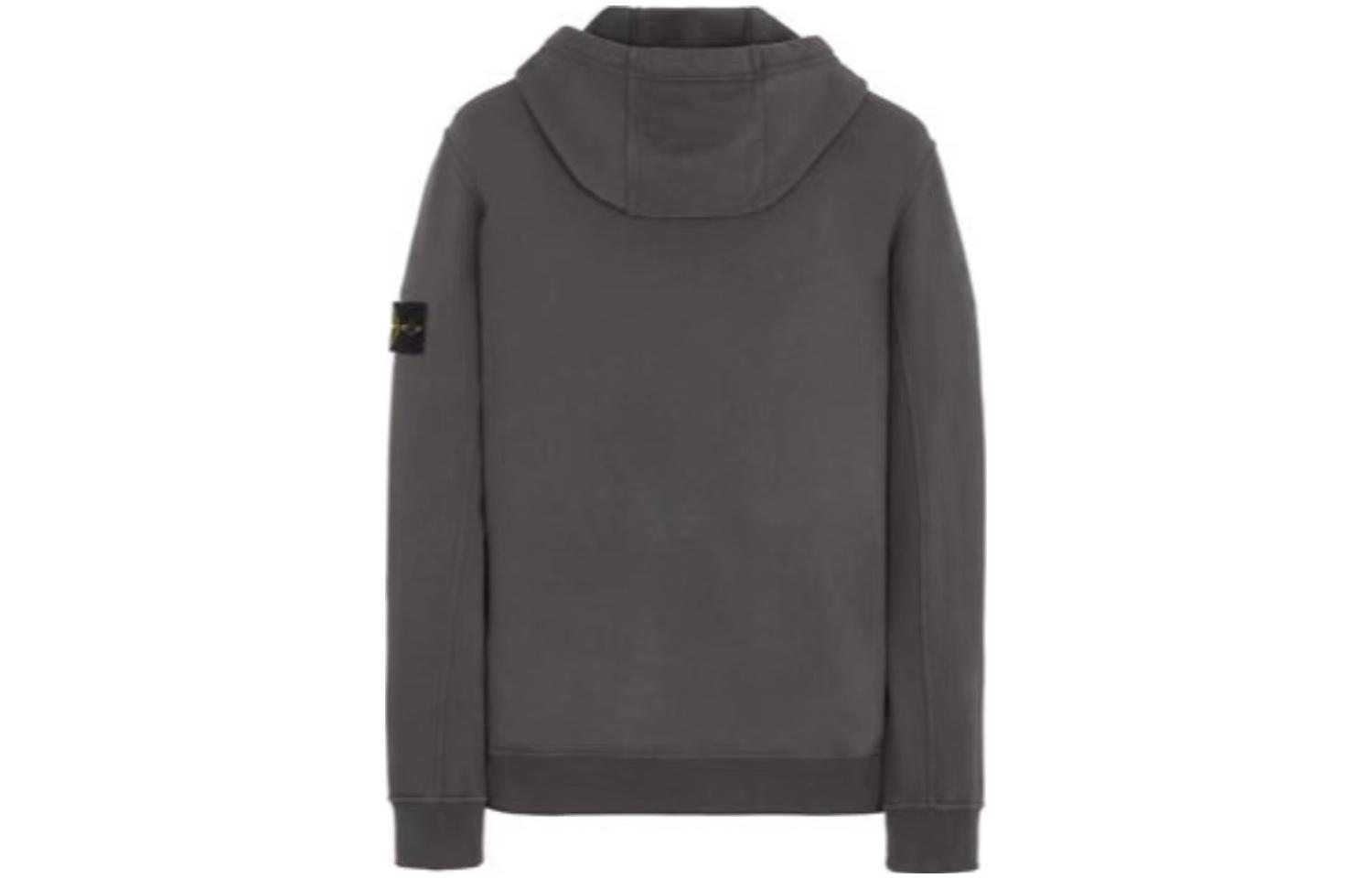 STONE ISLAND FW23 Compass Logo Zip-Up Hoodie Men’s Solid Gray 791561620-V0062 圖 3