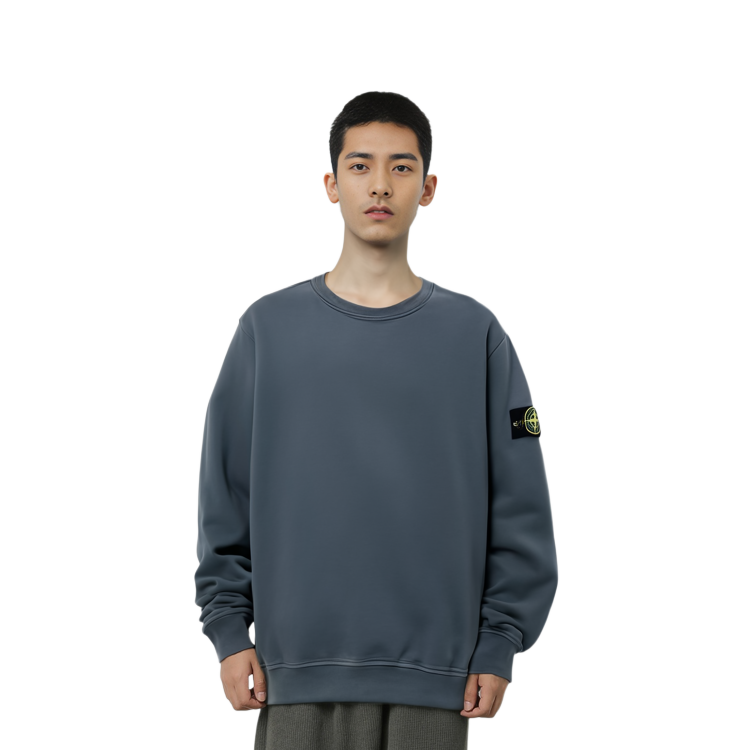 STONE ISLAND FW23 Crewneck Logo Sweatshirt Men’s Grey 791562420-V0062 圖 4