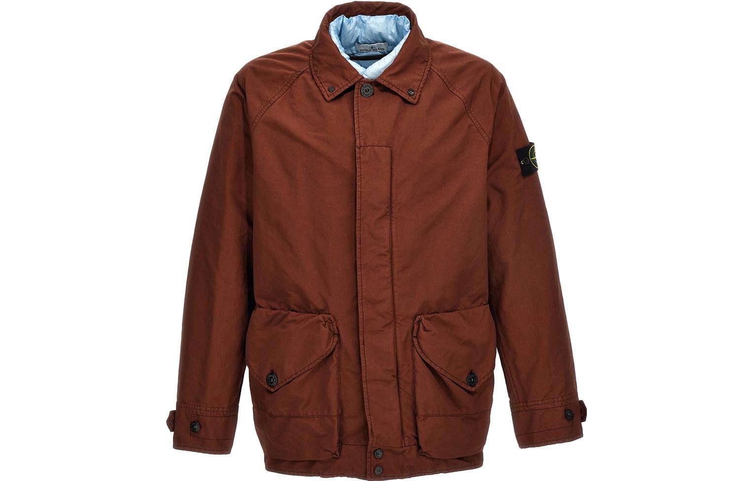 Stone Island FW23 David TC 2-in-1 Jacket Brown Casual Outerwear 791541449-V0077