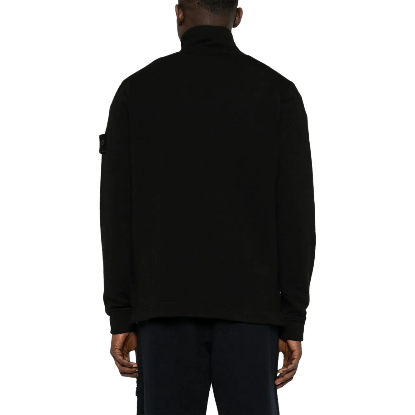 STONE ISLAND FW23 Ghost Pieces Black Label Half-Zip Wool Sweater Black . 7915631F3-V0029 圖 6