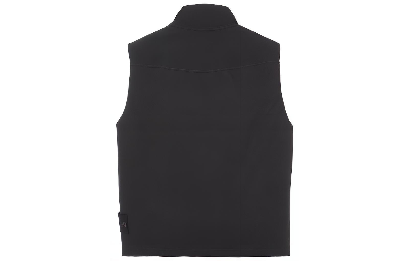 Lookbook Stone Island FW23幽灵系列黑标隐藏拉链马甲男女同款黑色. 7915G08F1-V0029