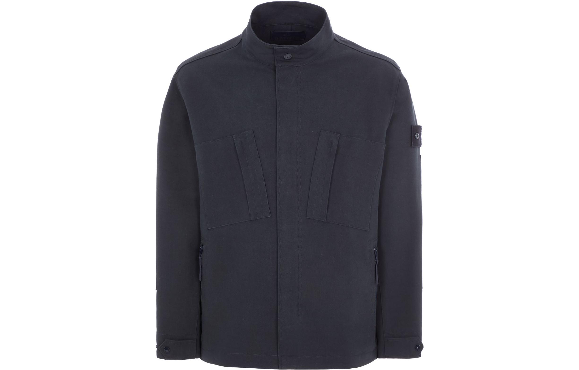 Stone Island FW23 Ghost Pieces Black Label High-Neck Jacket Navy Unisex 7915Q11F2-V0020