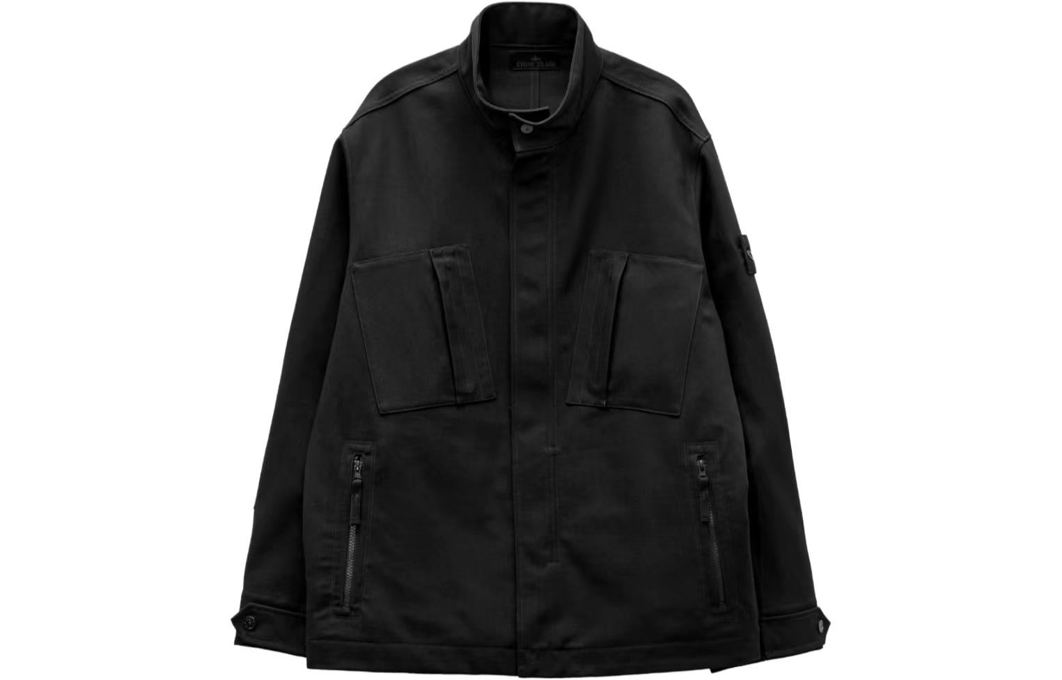 Stone Island FW23 Ghost Pieces Black Label Jacket Unisex Black 7915Q11F2-V0029