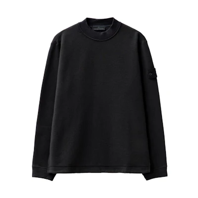 Stone Island FW23 Ghost Pieces Black Label Wool Blend Crewneck Sweater Unisex 7915633F3-V0029