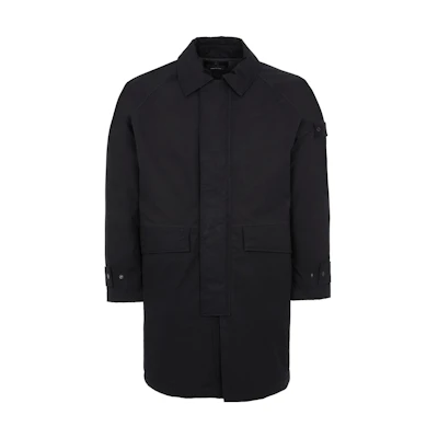 Stone Island FW23 Ghost Pieces Black Label Zip-Up Collar Jacket Unisex Black 7915710F1-V0029