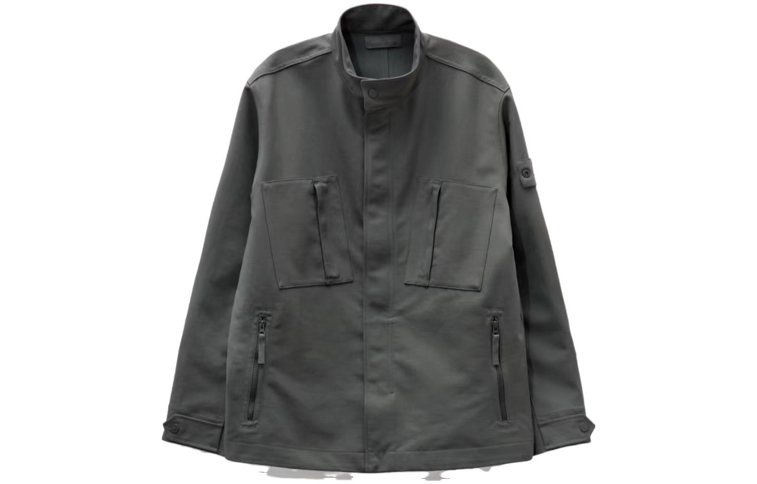 Stone Island FW23 Ghost Pieces High Collar Jacket Unisex Dark Gray 7915Q11F2-V0067