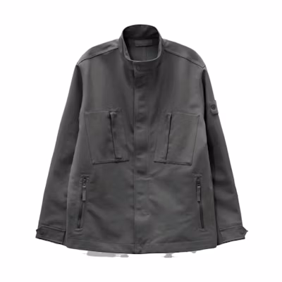 Stone Island FW23 Ghost Pieces High Collar Jacket Unisex Dark Gray 7915Q11F2-V0067