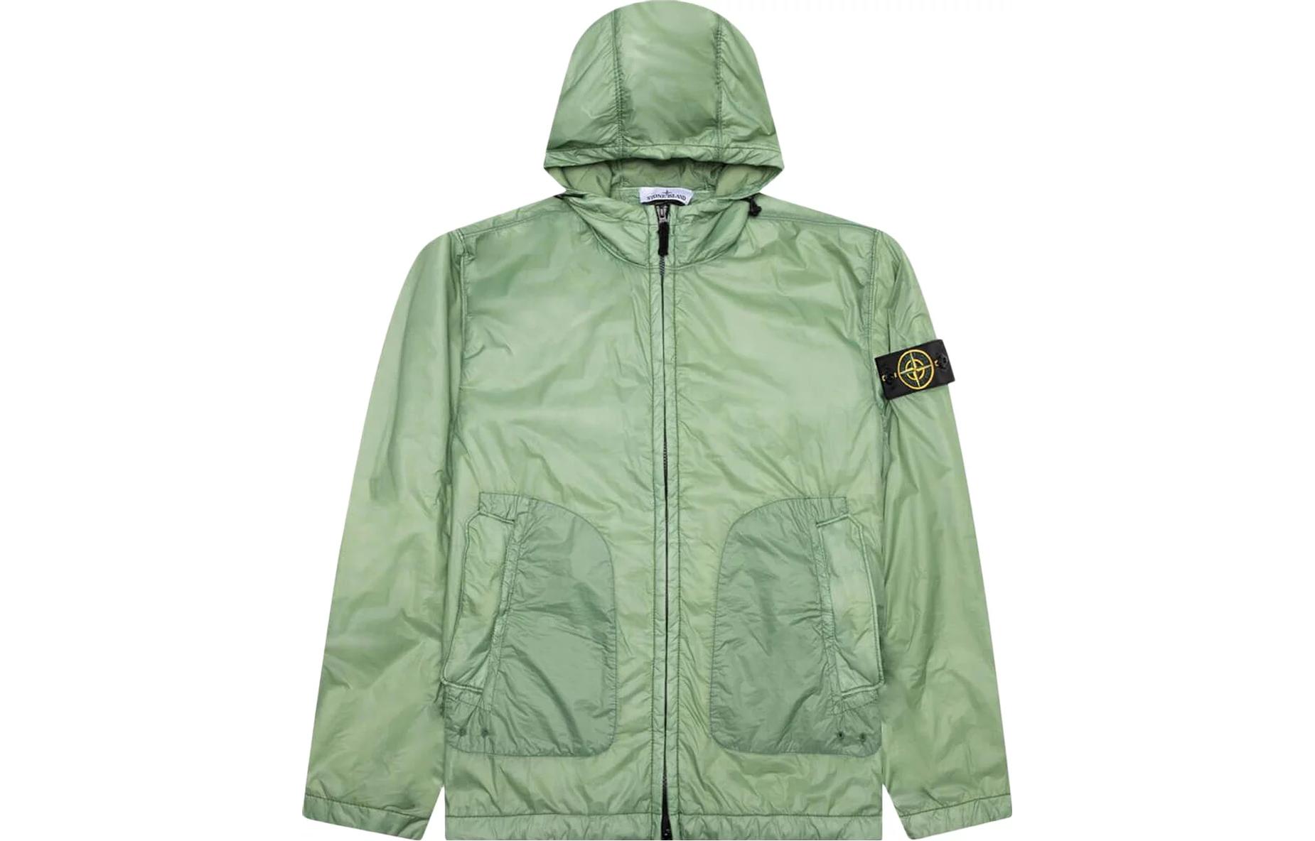 Stone Island FW23 Green Hooded Solid Color Jacket 781542025-V0055
