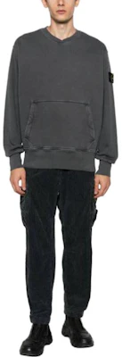 STONE ISLAND FW23 灰色圓領衛衣 實色標誌設計 791567555-V0162 Lookbook STONE ISLAND FW23 灰色圓領衛衣 實色標誌設計 791567555-V0162