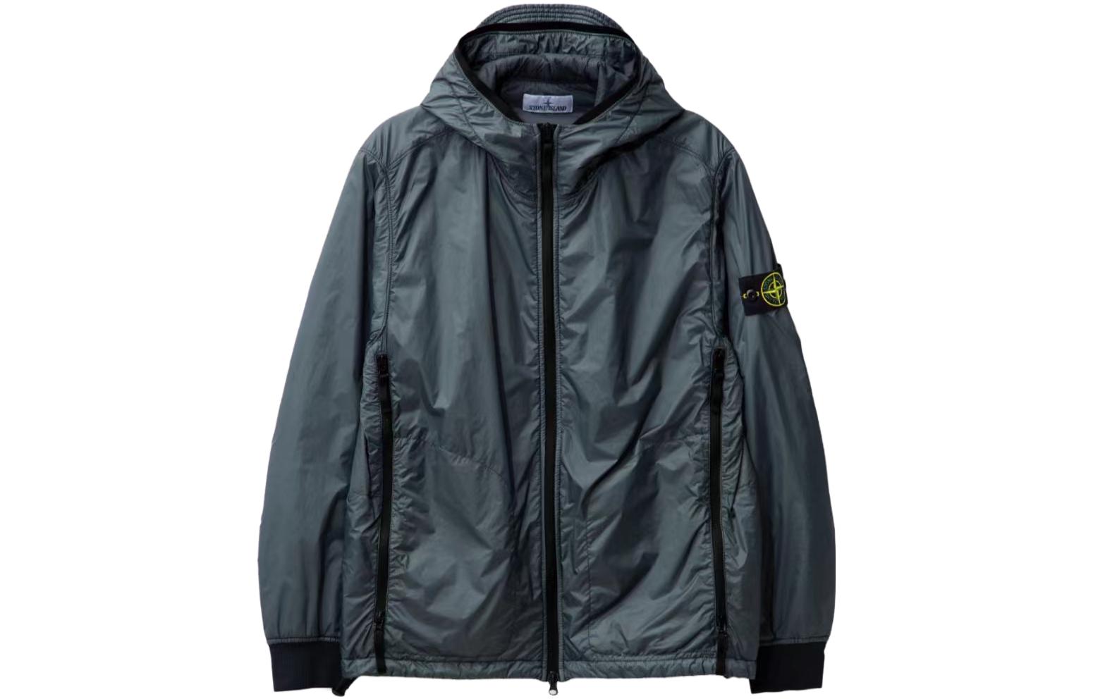 Stone Island FW23 Grey Lightweight Hooded Jacket 7915Q0325-V0062