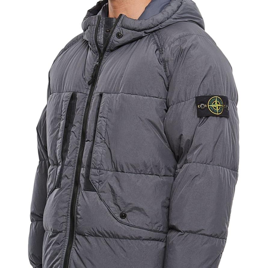 STONE ISLAND FW23 Grey Puffer Hooded Jacket Unisex 791540723-V0062 圖 7