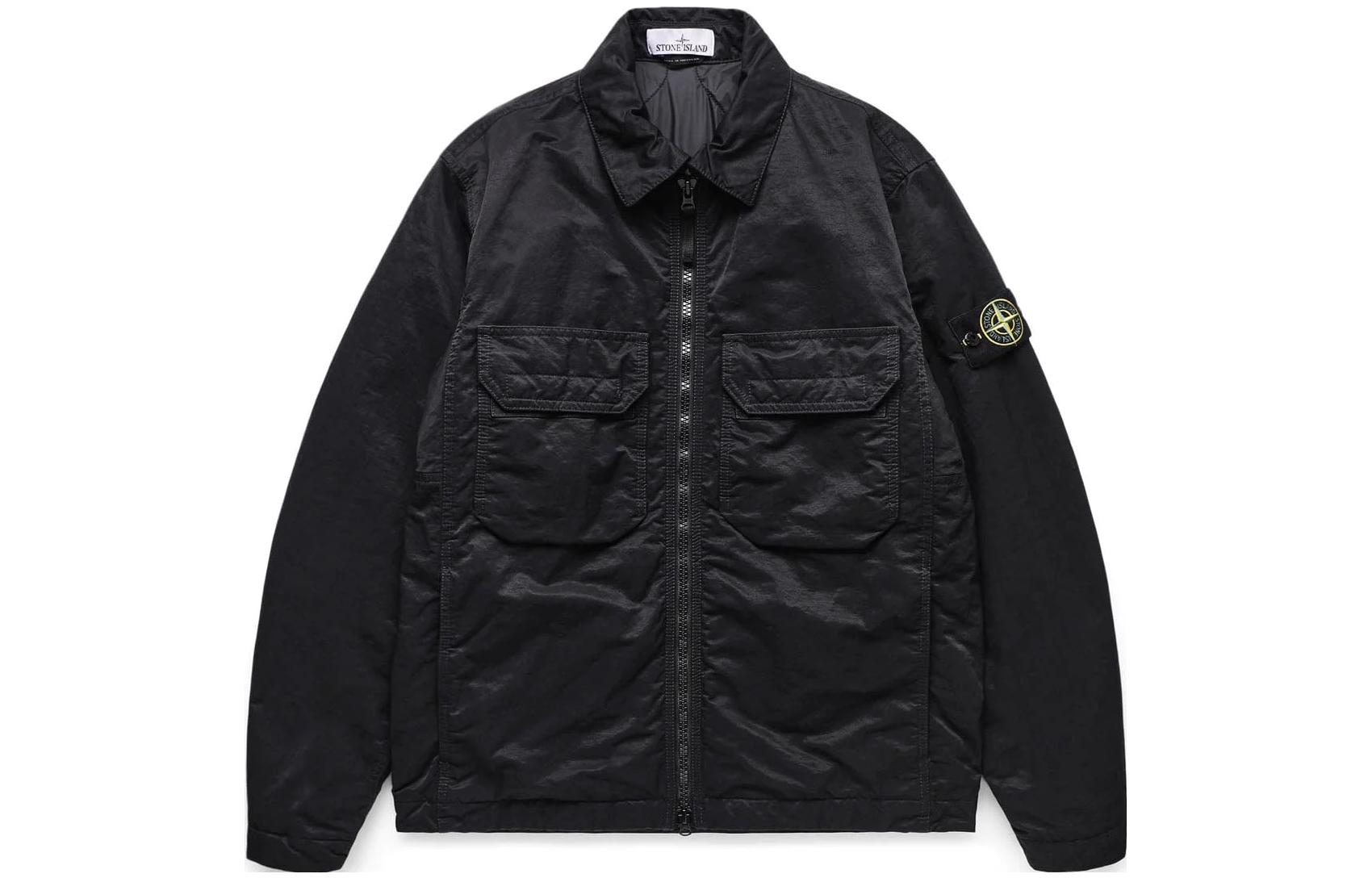 Stone Island FW23 High-Density Nylon Long Sleeve Jacket - Unisex Spring/Fall Outerwear 7915Q0721-V0029
