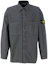 Order STONE ISLAND FW23 Logo Badge Button-Up Straight Long Sleeve Shirt Men Grey 7915112WN-V0162