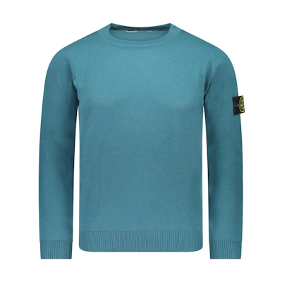Stone Island FW23 Logo Crewneck Pullover Sweatshirt Green 7915510C4-V0057