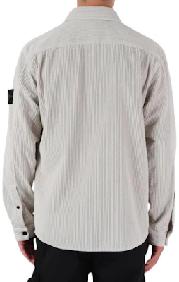 Stone Island FW23 Long Sleeve Shirt Button-Up with Logo Patch - Plaster Grey () 791511311-V0097 Sizing Stone Island FW23 Long Sleeve Shirt Button-Up with Logo Patch - Plaster Grey () 791511311-V0097