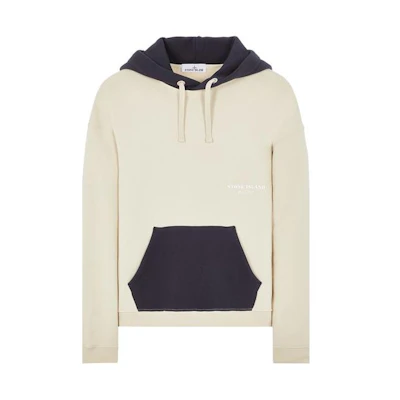 Stone Island FW23 Marina Patchwork Colorblock Hoodie Navy Unisex 7915651X6-V0095