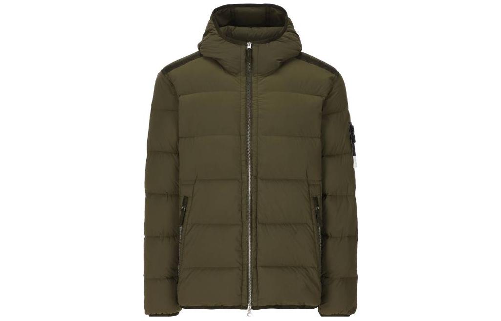 STONE ISLAND FW23 Metallic Nylon Hooded Puffer Jacket Green Unisex 791543728V0058 圖 2