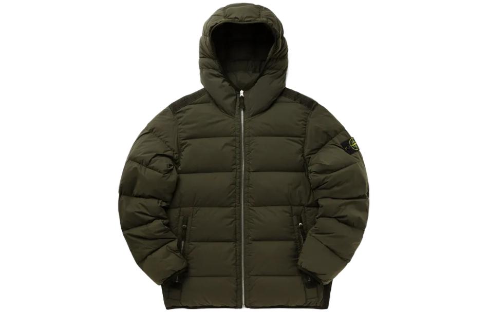 STONE ISLAND FW23 Metallic Nylon Hooded Puffer Jacket Green Unisex 791543728V0058 圖 3
