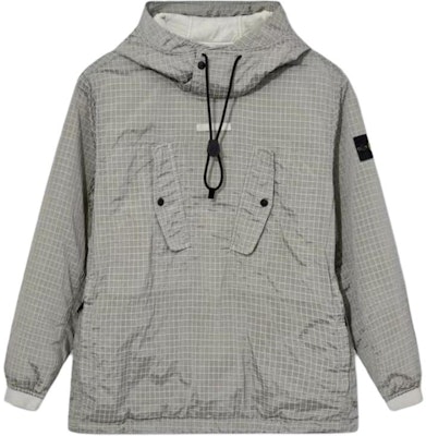 Chaqueta con Capucha de Nylon Metálico a Cuadros Stone Island FW23 - Gris Arcilla. 791543332-V0097 Buy Chaqueta con Capucha de Nylon Metálico a Cuadros Stone Island FW23 - Gris Arcilla. 791543332-V0097