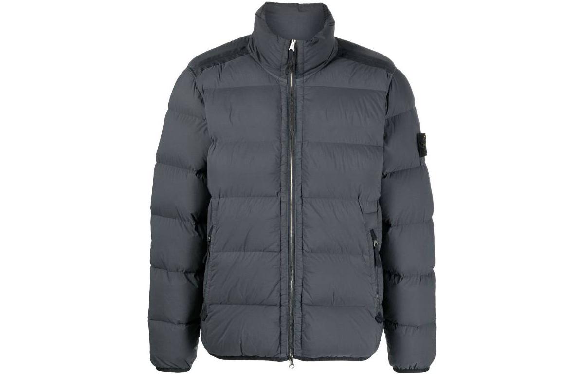 Stone Island FW23 Metallic Nylon Quilted Puffer Jacket Unisex - Grey 791544028-V0062