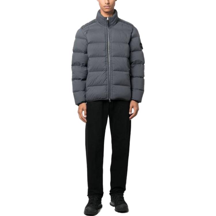Stone Island FW23 Metallic Nylon Quilted Puffer Jacket Unisex - Grey 791544028-V0062 圖 4
