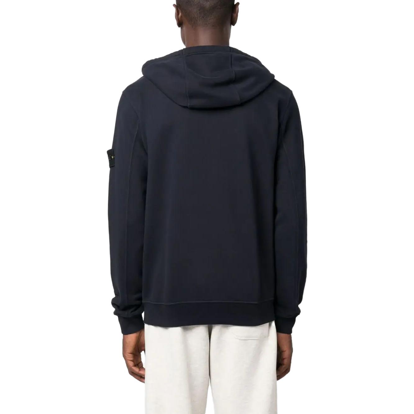 STONE ISLAND FW23 Navy Blue Hoodie with Logo and Drawstring for Men. 791561620-V0020 圖 4