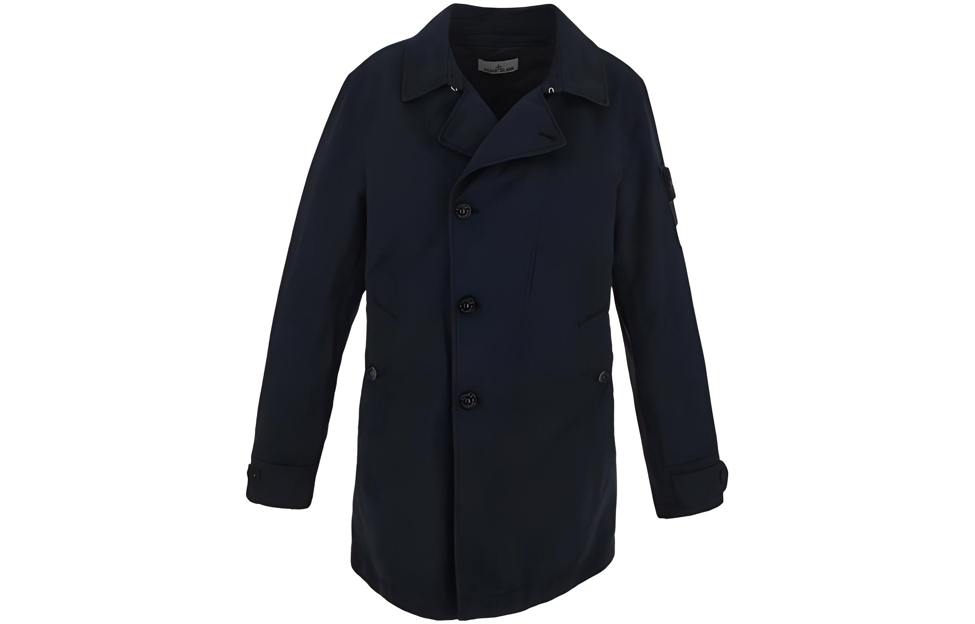 Stone Island FW23 Navy Blue Single-Breasted Collar Jacket Long Sleeve 791542149-V0020
