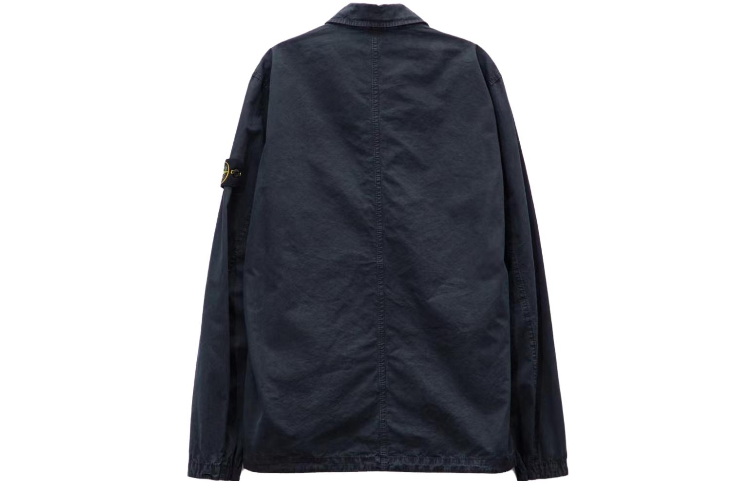 STONE ISLAND FW23 Navy Organic Cotton Washed Logo Shirt Jacket 7915102WN-V0120 圖 3