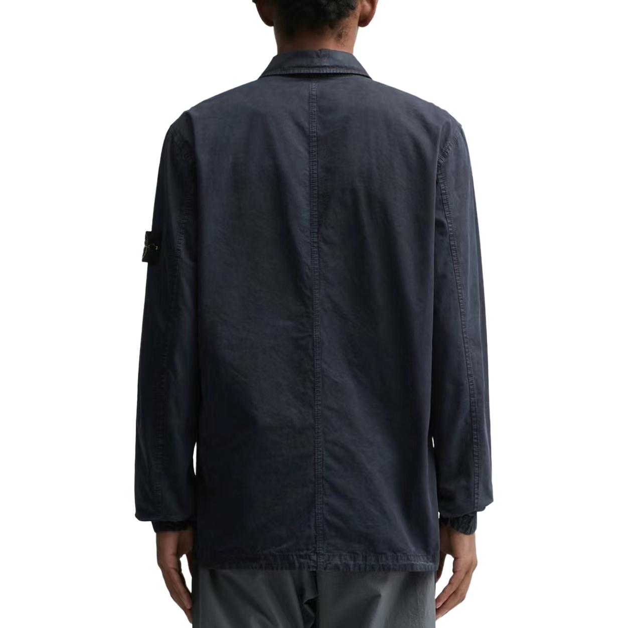 STONE ISLAND FW23 Navy Organic Cotton Washed Logo Shirt Jacket 7915102WN-V0120 圖 5