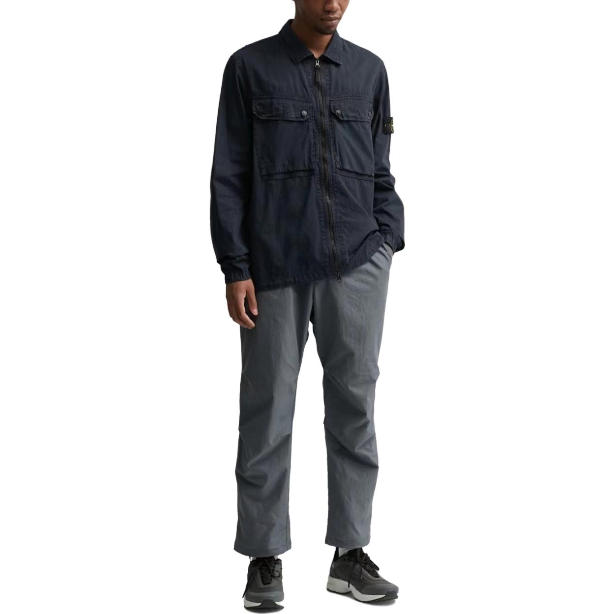STONE ISLAND FW23 Navy Organic Cotton Washed Logo Shirt Jacket 7915102WN-V0120 圖 6