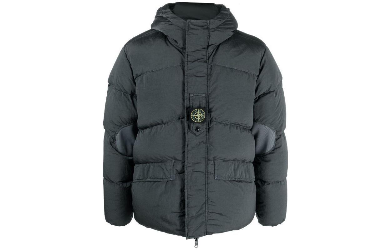 Stone Island FW23 Nylon Metal Dual-Sided Hooded Jacket Grey Menswear 791542719-V0062