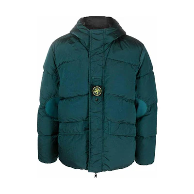 Stone Island FW23 Nylon Metal Hooded Zip Puffer Jacket Unisex Blue 791542719V0057