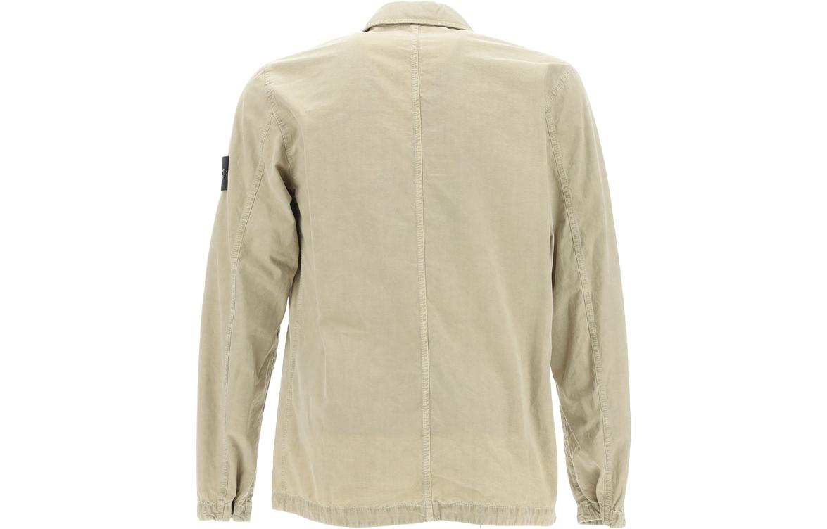 Stone Island FW23 Organic Cotton Washed Double Pocket White Shirt Jacket Men 7915102WN-V0195 圖 3