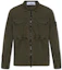 Buy STONE ISLAND FW23 Jaket Kemeja Logo Kapas Organik Hijau Zaitun Lelaki 7915102WN-V0158
