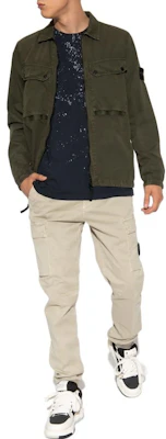 STONE ISLAND FW23 Jaket Kemeja Logo Kapas Organik Hijau Zaitun Lelaki 7915102WN-V0158 Purchase STONE ISLAND FW23 Jaket Kemeja Logo Kapas Organik Hijau Zaitun Lelaki 7915102WN-V0158