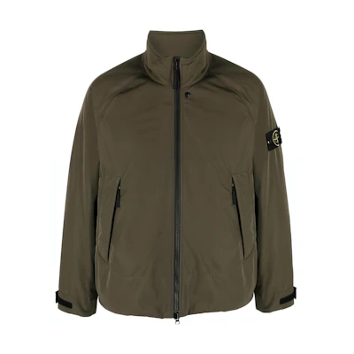 STONE ISLAND FW23 Primaloft Green Zip-Up Cotton Jacket for Men 791541926-V0058