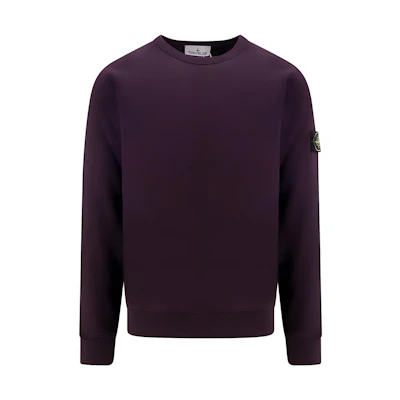 Stone Island FW23 Purple Crewneck Loose Fit Long Sleeve Sweatshirt 791562420-V0011