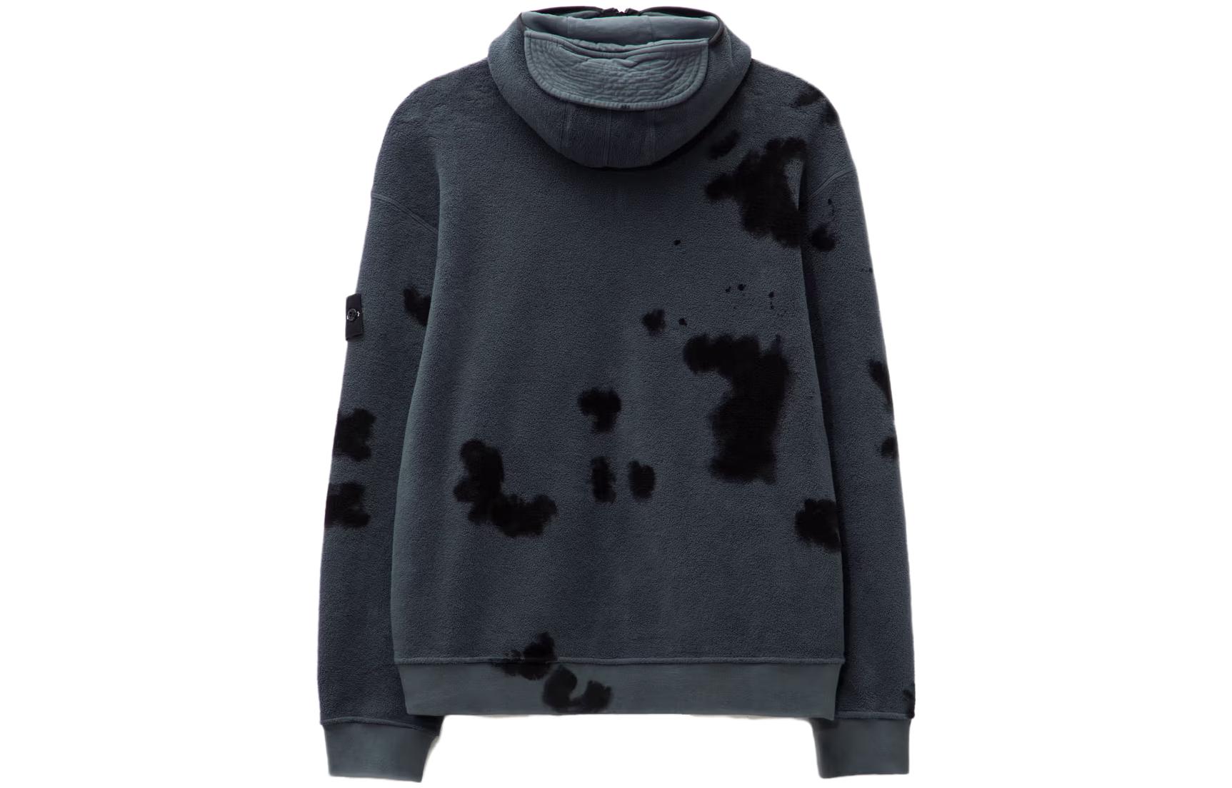 Stone Island FW23 Rare White Label Speckled Fleece Zip Hoodie Unisex Ash Grey 7915658E4-V0062 圖 3