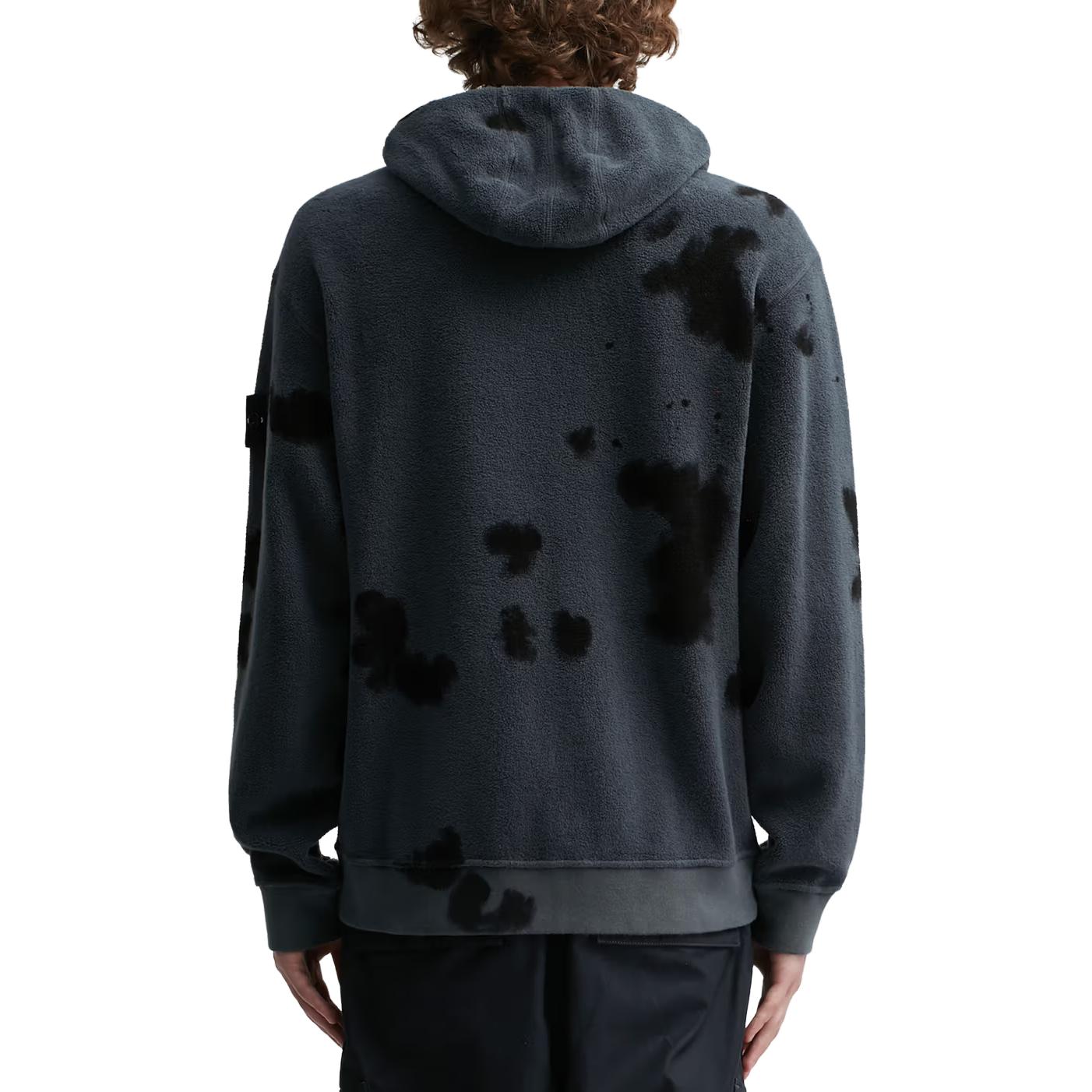 Stone Island FW23 Rare White Label Speckled Fleece Zip Hoodie Unisex Ash Grey 7915658E4-V0062 圖 4