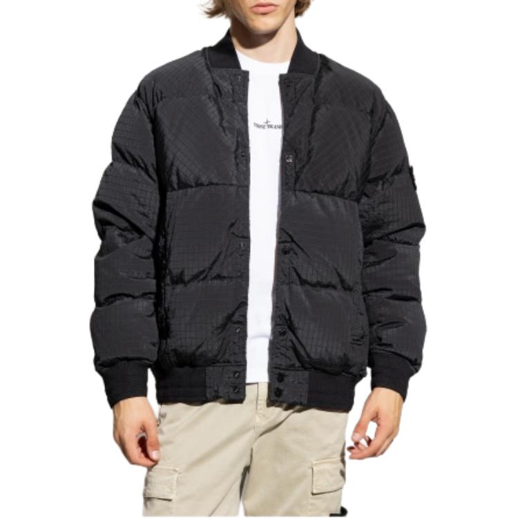 STONE ISLAND FW23 Ripstop Metallic Nylon Puffer Jacket Unisex Black 791543232-V0029 圖 4