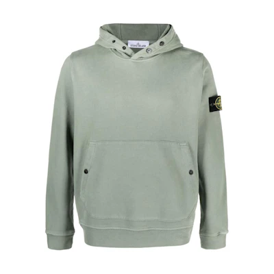 Stone Island FW23 Sage Green Pullover Hoodie Casual Style 791561720-V0064