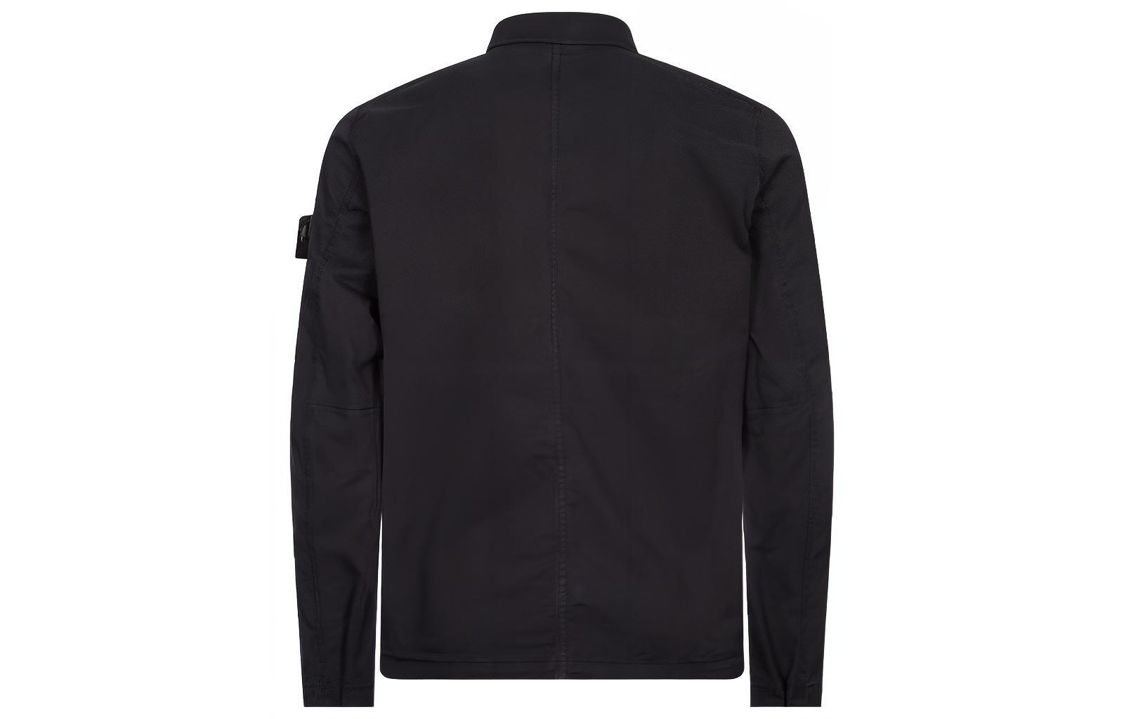 STONE ISLAND FW23 Single Pocket Gabardine Zip Jacket Shirt Navy . 791511010-V0020 圖 3