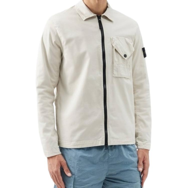 Stone Island FW23 Single Pocket Zip-Up Gabardine Jacket 791511010-V0097 圖 4