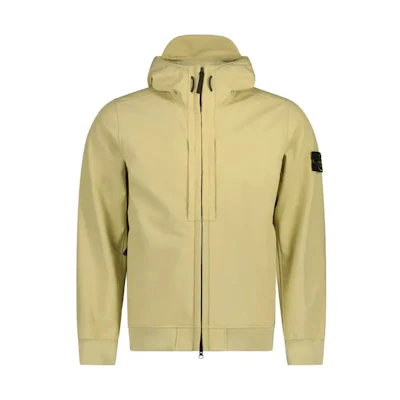 Stone Island FW23 Soft Shell-R edye® Waterproof Breathable Jacket Yellow 7915Q0122-V0091