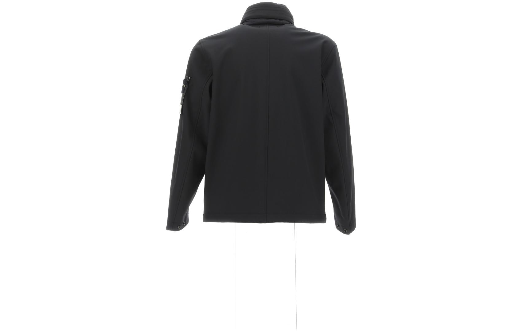 STONE ISLAND FW23 Soft Shell Zip-Up Jacket - Windproof Waterproof Black Men’s 7915Q0222-V0029 圖 3