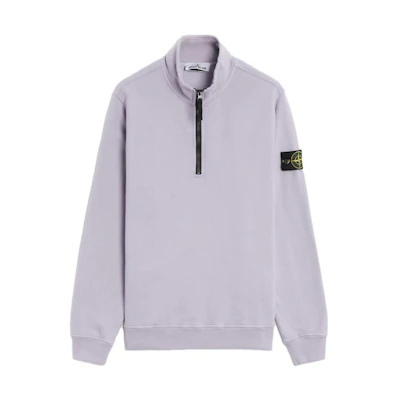 Stone Island FW23 Solid Color Purple High-Neck Pullover Sweatshirt Men’s 791562720V0047